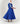 Royal Blue Maxi Dress with Embroidery on the Chest